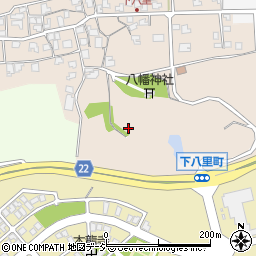 石川県小松市下八里町庚周辺の地図