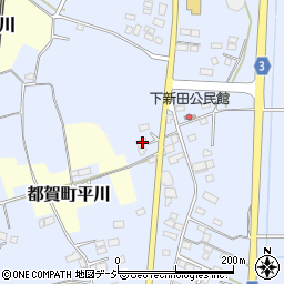 栃木県栃木市都賀町家中2092周辺の地図