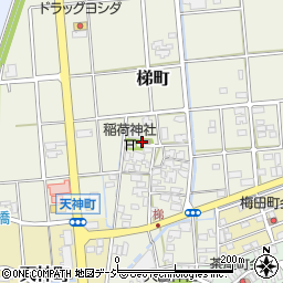石川県小松市梯町周辺の地図