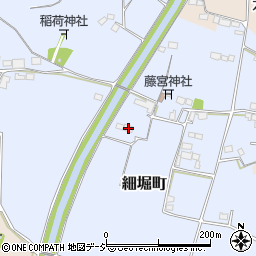 栃木県栃木市細堀町225-1周辺の地図