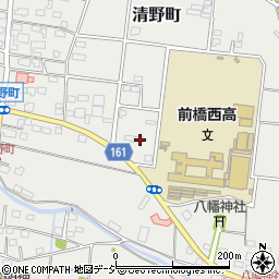 群馬県前橋市清野町182周辺の地図