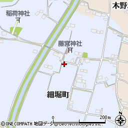 栃木県栃木市細堀町623周辺の地図
