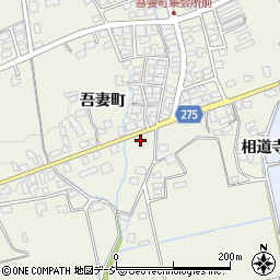 長野県池田町（北安曇郡）吾妻町周辺の地図