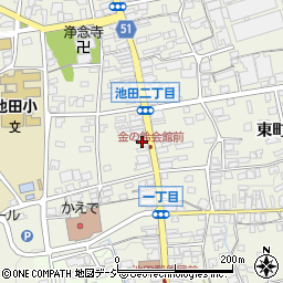 朝日新聞池田専売所周辺の地図