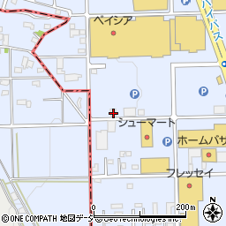 アルネットホーム前橋吉岡展示場周辺の地図