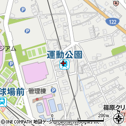 運動公園駅周辺の地図