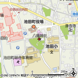 八幡神社　社務所周辺の地図