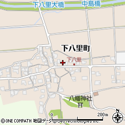 石川県小松市下八里町周辺の地図