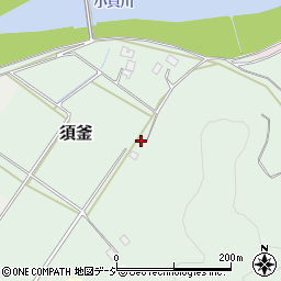 栃木県真岡市須釜周辺の地図