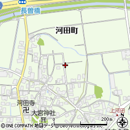 石川県小松市河田町わ周辺の地図