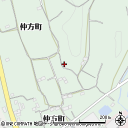 栃木県栃木市仲方町周辺の地図