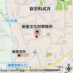 桐生市役所　教育委員会文化財保護課新里分室周辺の地図
