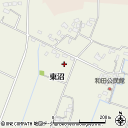 栃木県真岡市東沼309周辺の地図