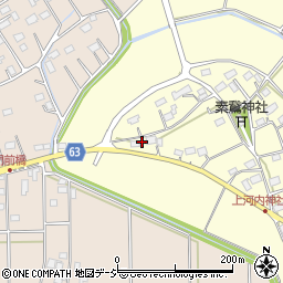 茨城県水戸市上河内町629-2周辺の地図