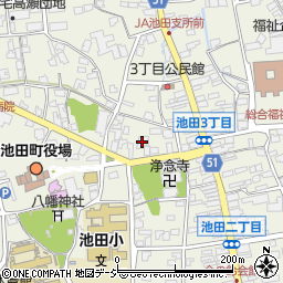 池田町商工会周辺の地図
