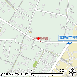 勝田高野郵便局周辺の地図