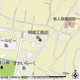 阿部工務店芳賀工場周辺の地図