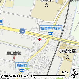 石川県小松市島田町リ154周辺の地図