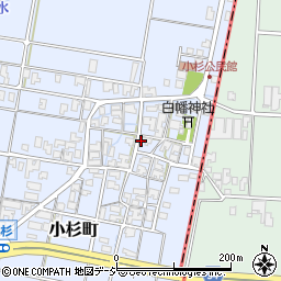 石川県能美市小杉町ヘ周辺の地図