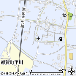 栃木県栃木市都賀町家中2163-6周辺の地図