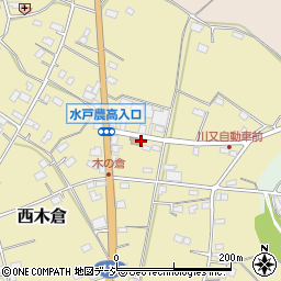 西木倉公民館前周辺の地図