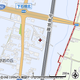 栃木県下野市下石橋187-4周辺の地図