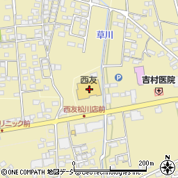 西友松川店周辺の地図