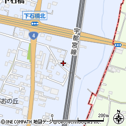 栃木県下野市下石橋191周辺の地図