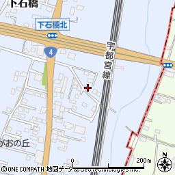 栃木県下野市下石橋191-4周辺の地図