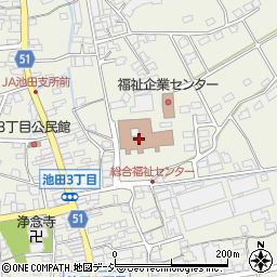 池田町　健康福祉課周辺の地図