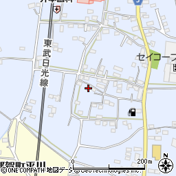 栃木県栃木市都賀町家中2160周辺の地図