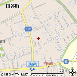 茨城県水戸市田谷町261周辺の地図