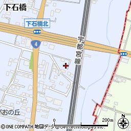 栃木県下野市下石橋193周辺の地図