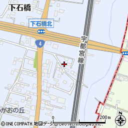 栃木県下野市下石橋194周辺の地図