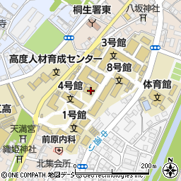 群馬大学　桐生キャンパス周辺の地図