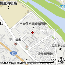 市営渡良瀬団地７号棟周辺の地図