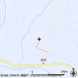 長野県筑北村（東筑摩郡）坂井（高萩）周辺の地図