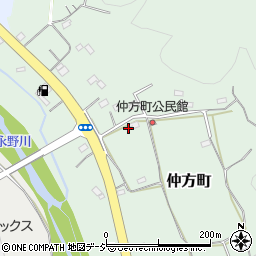 栃木県栃木市仲方町207周辺の地図