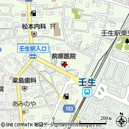 栃木県下都賀郡壬生町中央町3-21周辺の地図