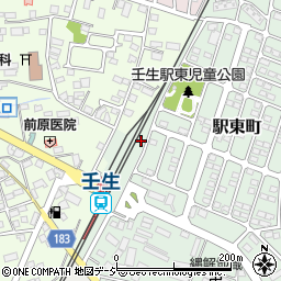 栃木県下都賀郡壬生町駅東町3周辺の地図