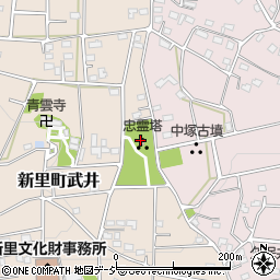 武井遺跡公園トイレ周辺の地図