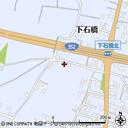 栃木県下野市下石橋454-1周辺の地図