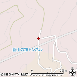 山の神峠周辺の地図