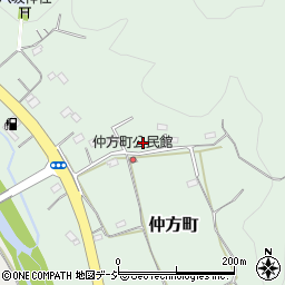栃木県栃木市仲方町210周辺の地図