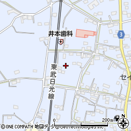 栃木県栃木市都賀町家中2152周辺の地図