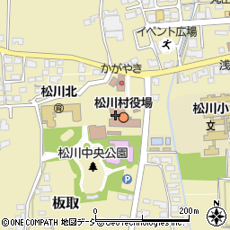 長野県北安曇郡松川村周辺の地図