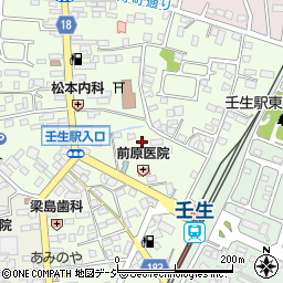 栃木県下都賀郡壬生町中央町4-6周辺の地図