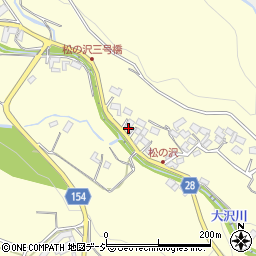 松之沢集会所周辺の地図