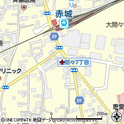 群馬県みどり市大間々町大間々611-1周辺の地図