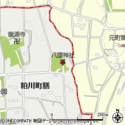 膳八幡神社周辺の地図